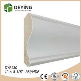 Chinese white primed wood crown moulding
